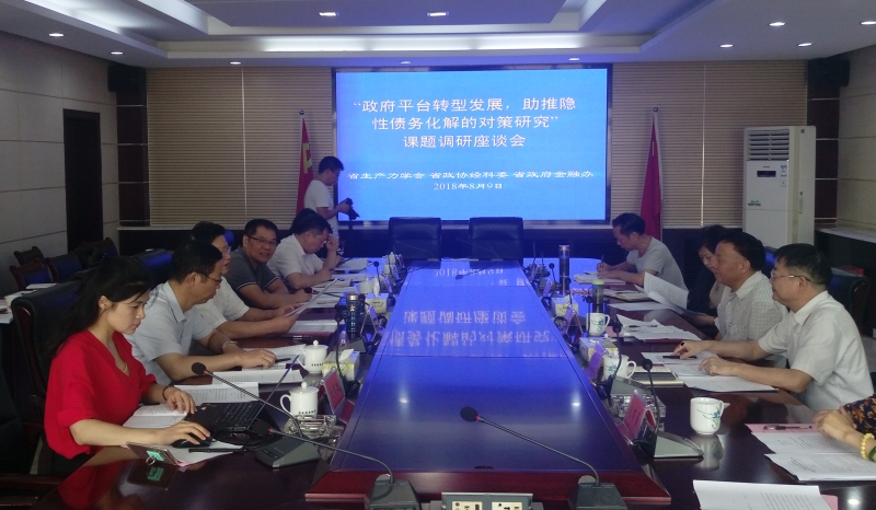 北冰院長參與“政府平臺轉(zhuǎn)型發(fā)展，助推隱性債務(wù)化解的對策研究”課題調(diào)研座談會